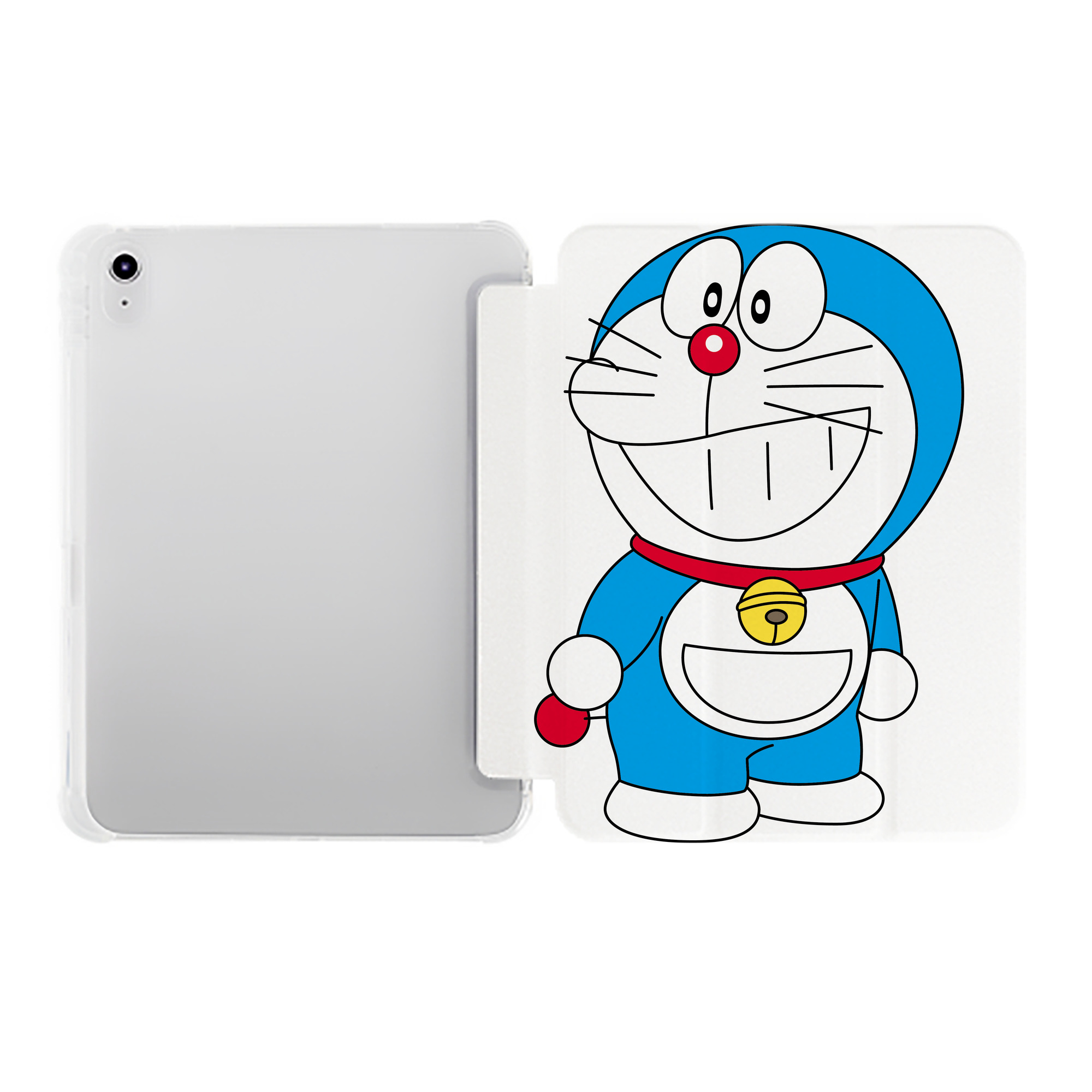 （画像用） ドラえもん Doraemon IPad ケース ペン収納付き 三つ折りスタンド PUレザー×シリコン 対応機種9.5/10.5/10.9インチ